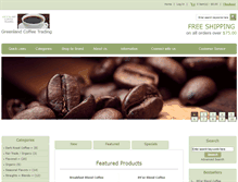 Tablet Screenshot of greenlandcoffeetrading.com